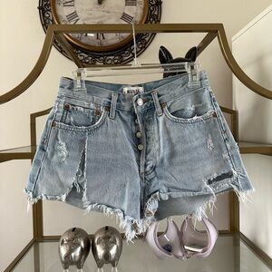 Agolde parker denim shorts